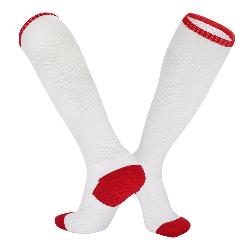 3PRS- High-Cuff Men's Football Socks, Towel Bottom Sports Socks & Children's Breathable Knee Stockings