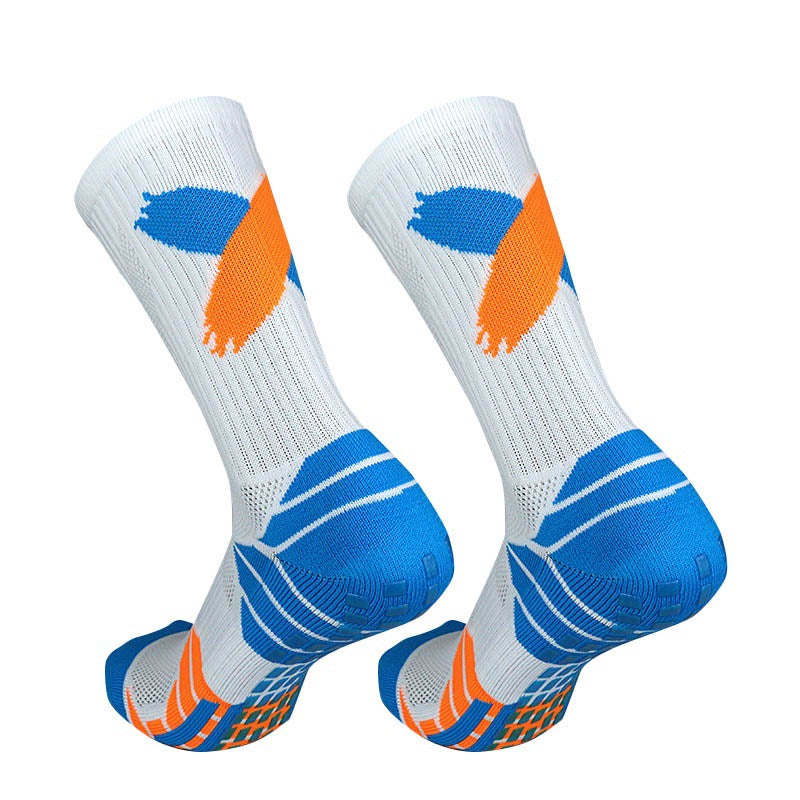 Professional Non-slip Football Socks High Tube Sports Actual Combat Basketball Socks Colorful Towel Bottom Breathable Elite Men and Women Medium Tube