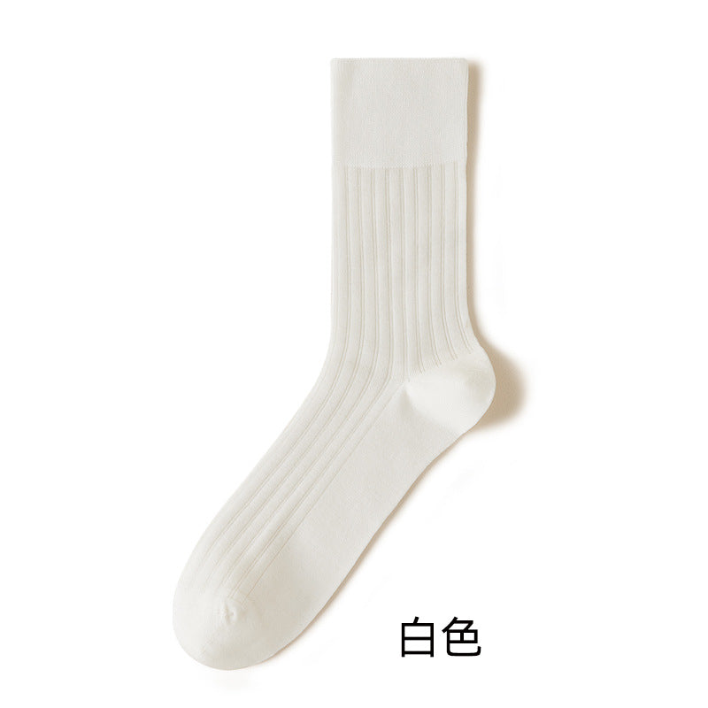 Men's Medium Tube Socks Summer Ultra-thin Antibacterial, Deodorant, Breathable, Sweat-absorbing and Boneless Men's Stockings
