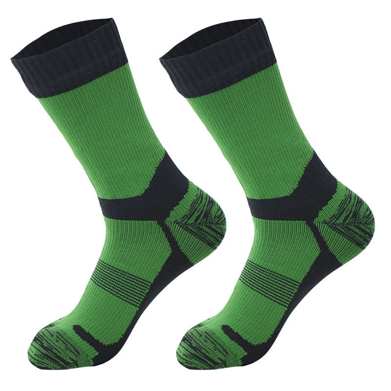 Waterproof Socks Medium Tube Ski Socks Cycling Camping Sports Wading Water Breathable Warm Outdoor Rain Socks for Men and Women