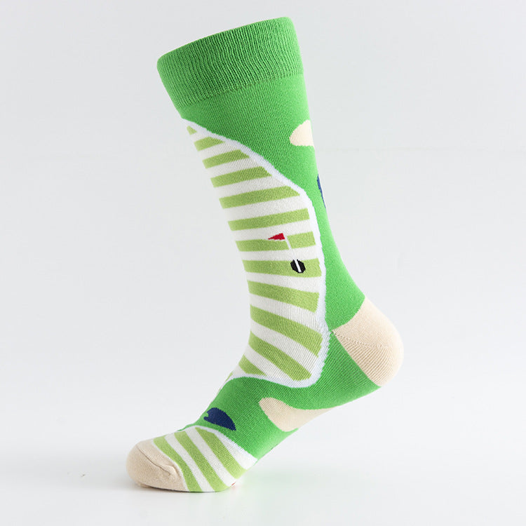 Men's Socks Large Size Stockings Large Cotton Socks Large Medium Tube Sports Socks-5prs