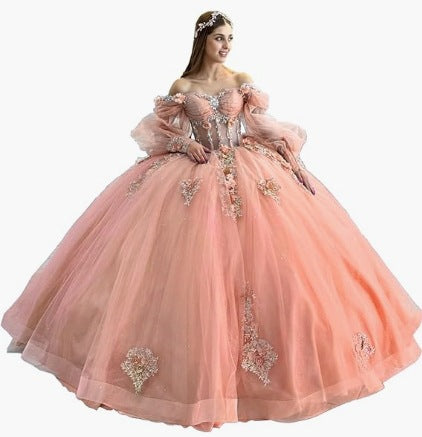 Floral One-Shoulder Tutu Dress with Bubble Sleeves - Spring Summer Elegant Party & Evening Wear