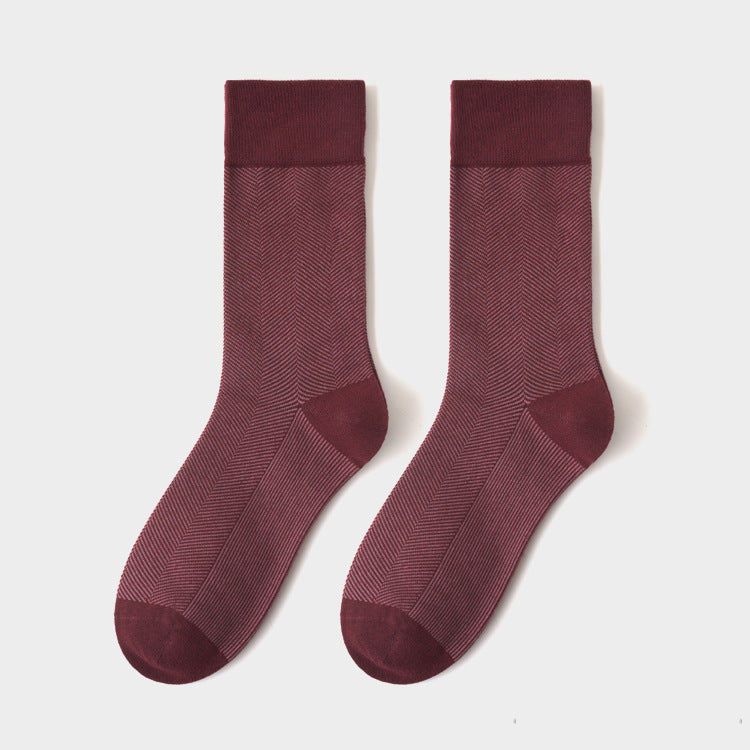 Men's Business Socks Amazon Stockings Mid-tube High-end Business Casual Cotton Socks