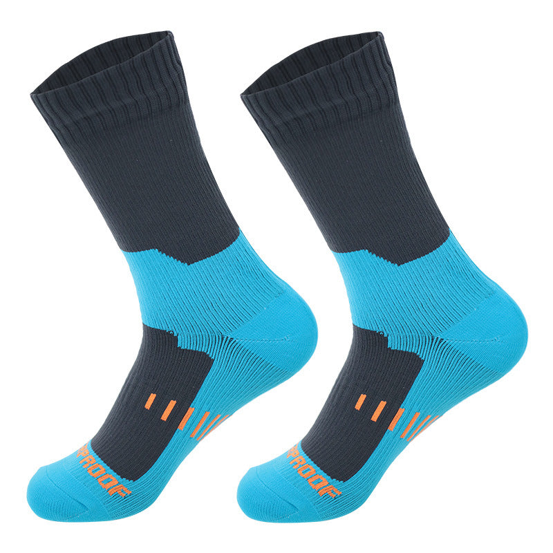 Waterproof Socks Medium Tube Ski Socks Cycling Camping Sports Wading Water Breathable Warm Outdoor Rain Socks for Men and Women