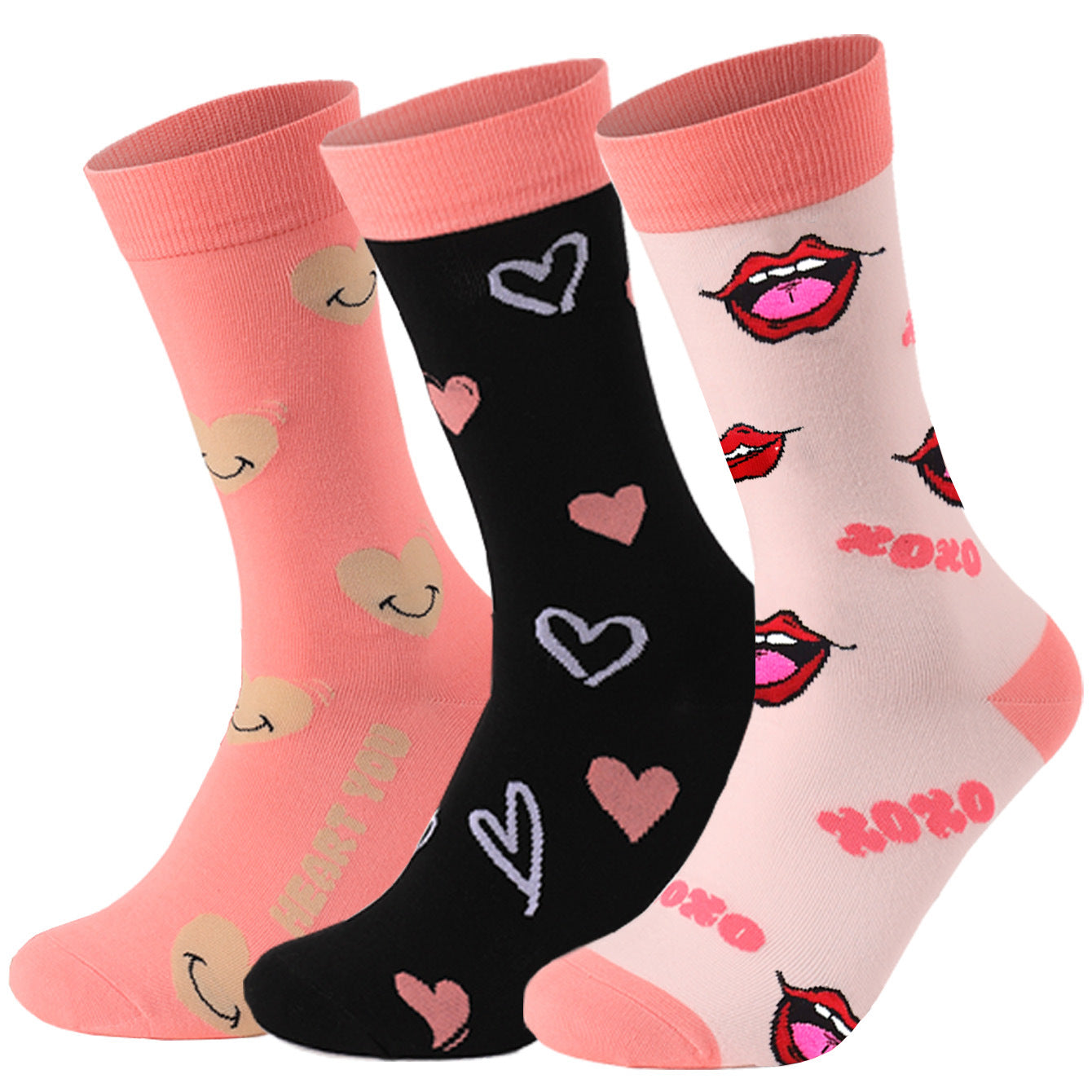 New Popular Holiday Valentine's Day Gift Elements Foreign Trade Men and Women Couples Cotton Socks