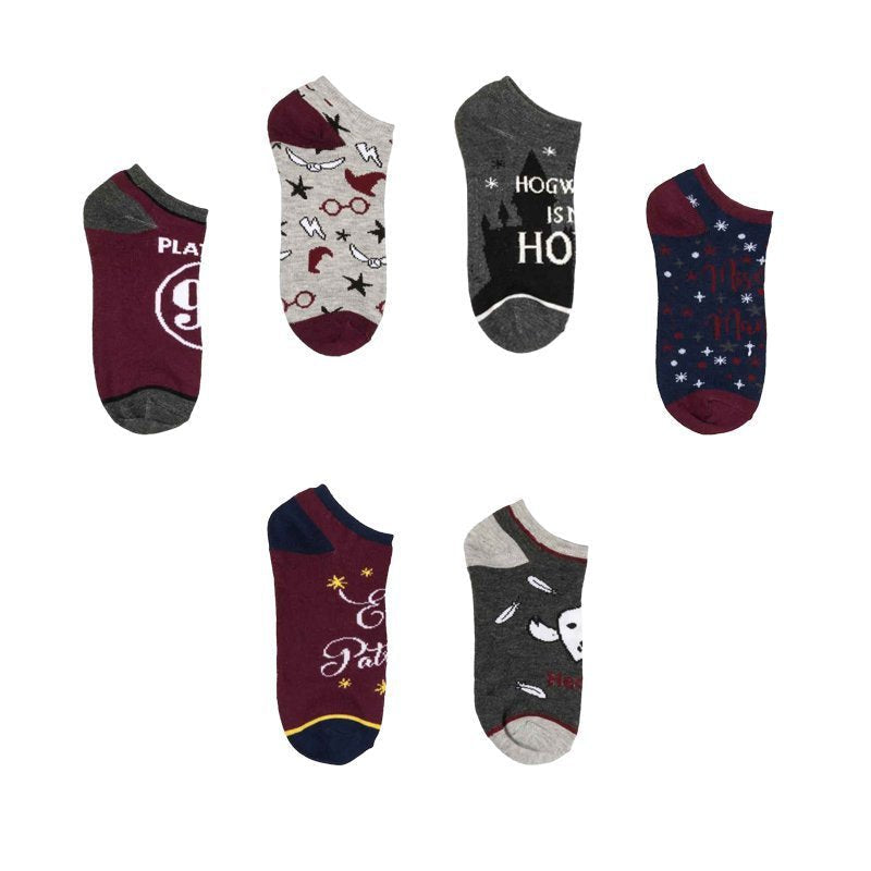 Short Socks Men's Trendy Socks Four Seasons Harry Potter Socks Cartoon Cotton Socks Medium Boat Socks-5PRS