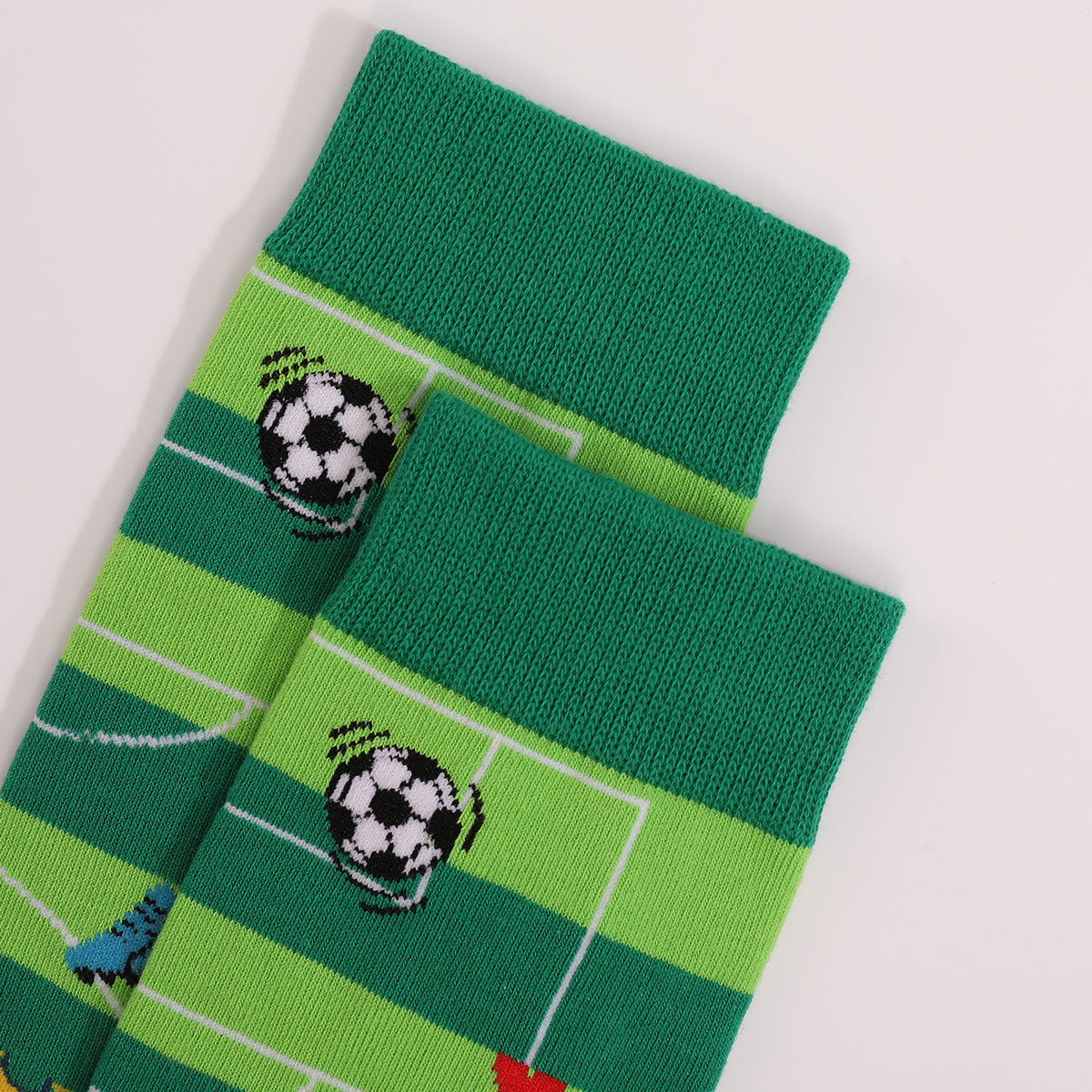 World Cup Football Men's Socks Medium Tube Socks Autumn and Winter Thickened Sports Socks Combed Cotton Men's Funny Socks