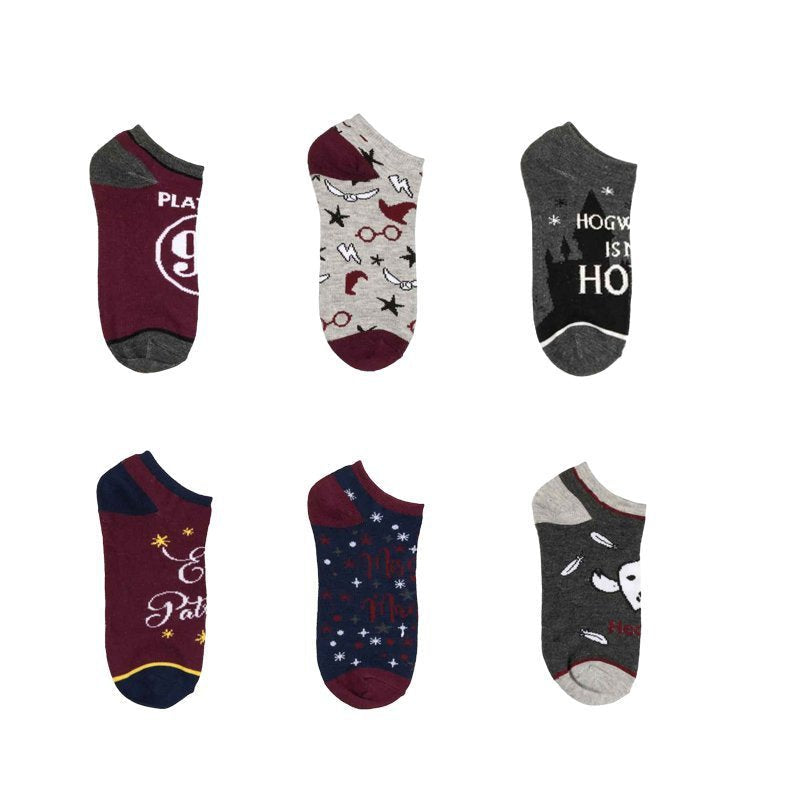 Short Socks Men's Trendy Socks Four Seasons Harry Potter Socks Cartoon Cotton Socks Medium Boat Socks-5PRS