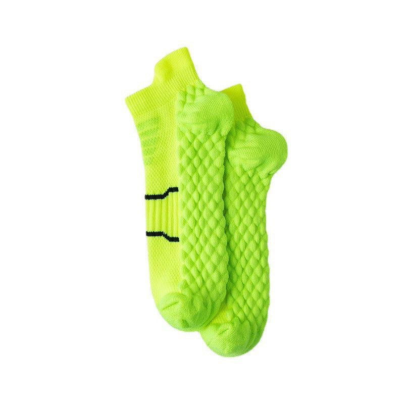 Towel Bottom Socks Men's Sports Solid Color Sweat-absorbing Women's Professional Basketball Running Socks-3prs