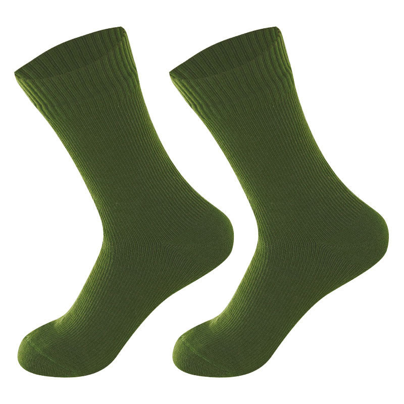 Waterproof Socks Medium Tube Ski Socks Cycling Camping Sports Wading Water Breathable Warm Outdoor Rain Socks for Men and Women