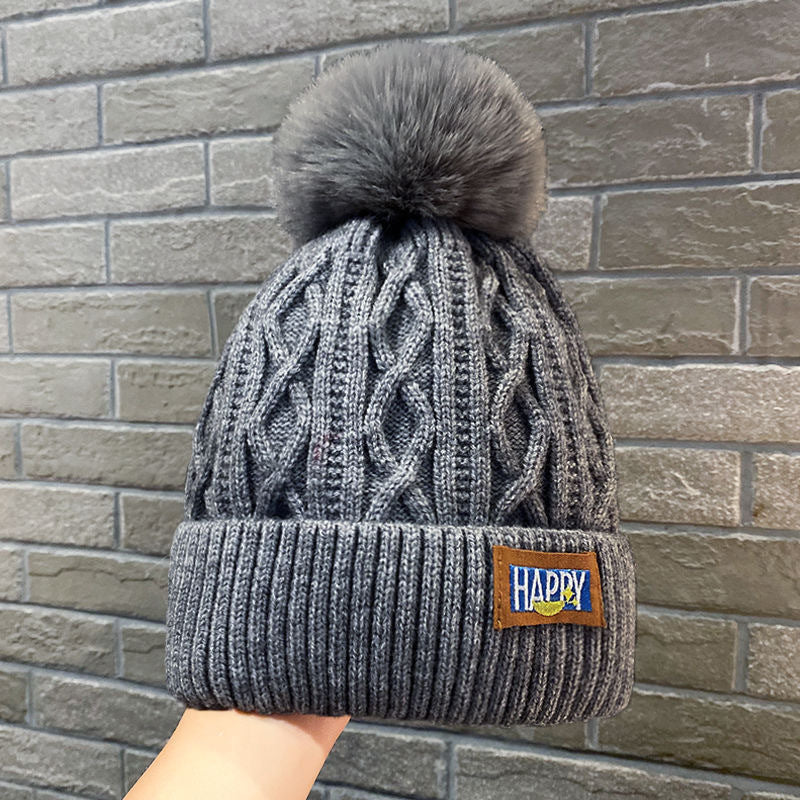 Fair Island Style Knitted Hat Children's Retro Dual-purpose Bag Hat Warm Wool Hat Ear Protection Street Style