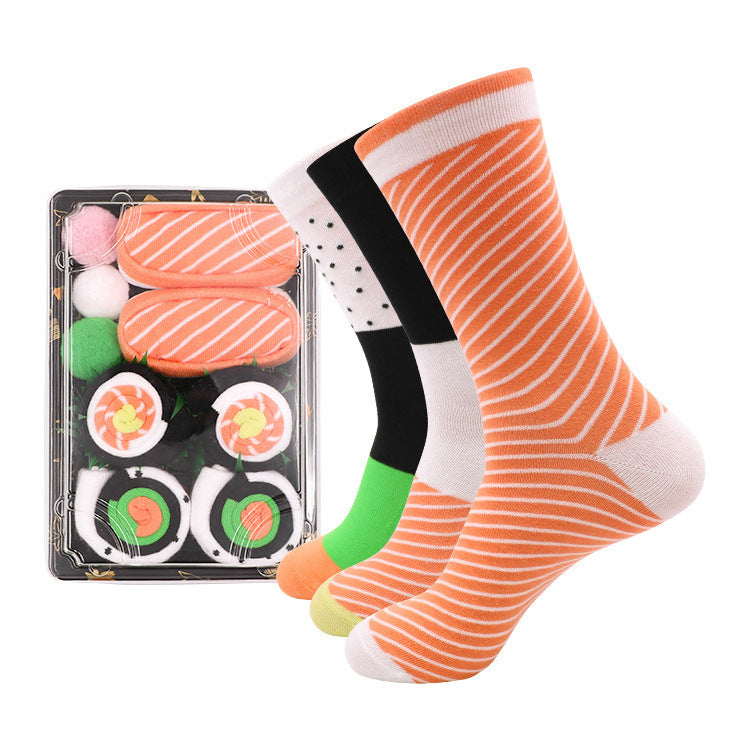 Hamburger Flower Socks Box Easter Stockings Prank Christmas Stockings Gift Teen Socks