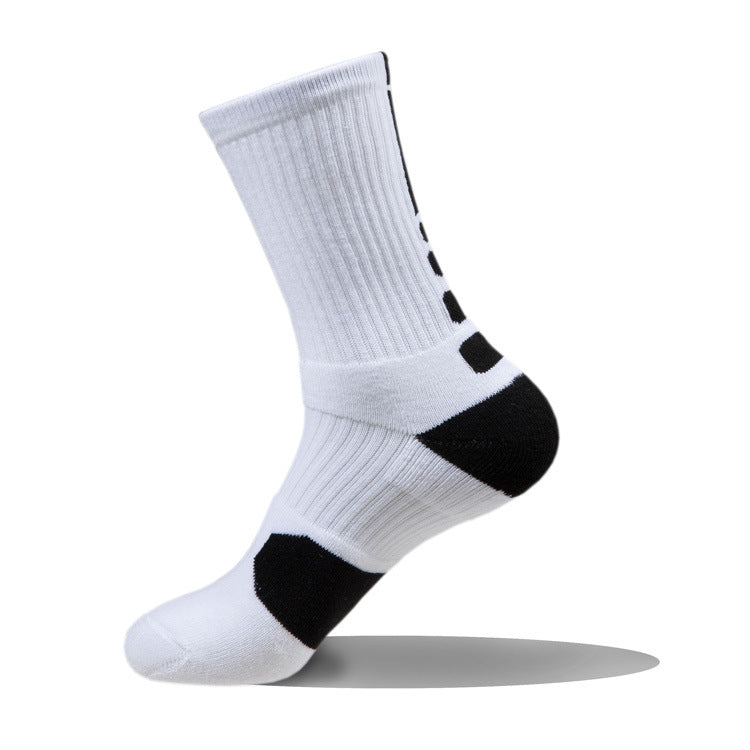 Professional Basketball Socks Men's Short Medium and Long Tube Thickened Towel Bottom Elite Socks Outdoor Running Men's Sweat-absorbing Sports Socks