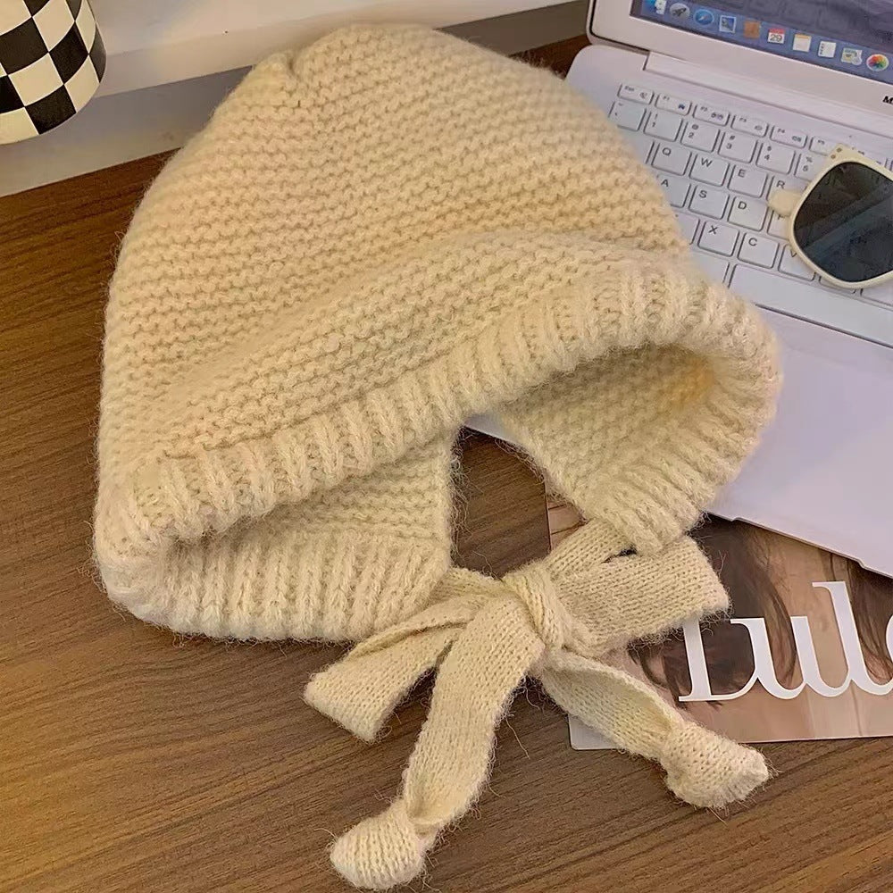 Fair Island Style Knitted Hat Children's Retro Dual-purpose Bag Hat Warm Wool Hat Ear Protection Street Style