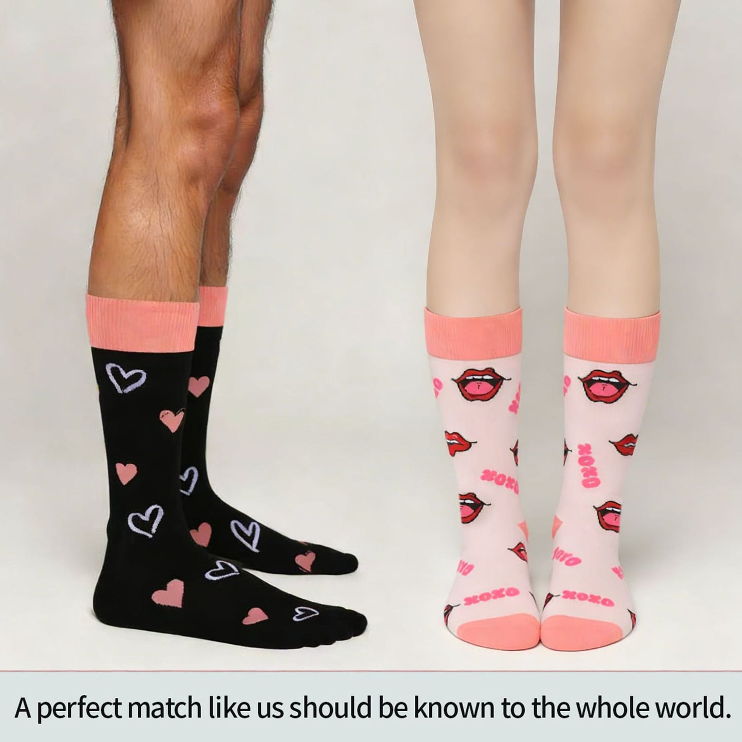 New Popular Holiday Valentine's Day Gift Elements Foreign Trade Men and Women Couples Cotton Socks