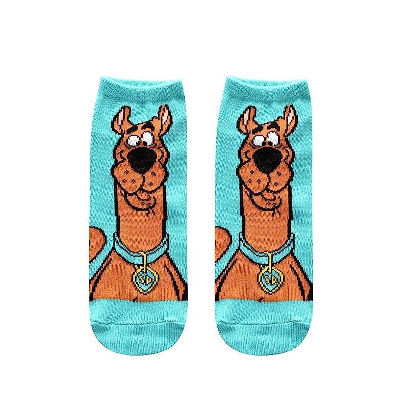Men's Four Seasons Popular Scooby Doo Tide Socks Wholesale Socks Cartoon Cotton Women's Cotton Socks Boat Socks-5PRS