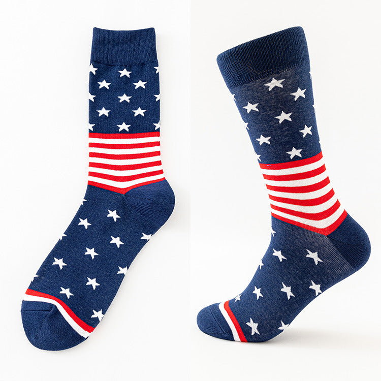 Men's Socks Large Size Stockings Large Cotton Socks Large Medium Tube Sports Socks-5prs
