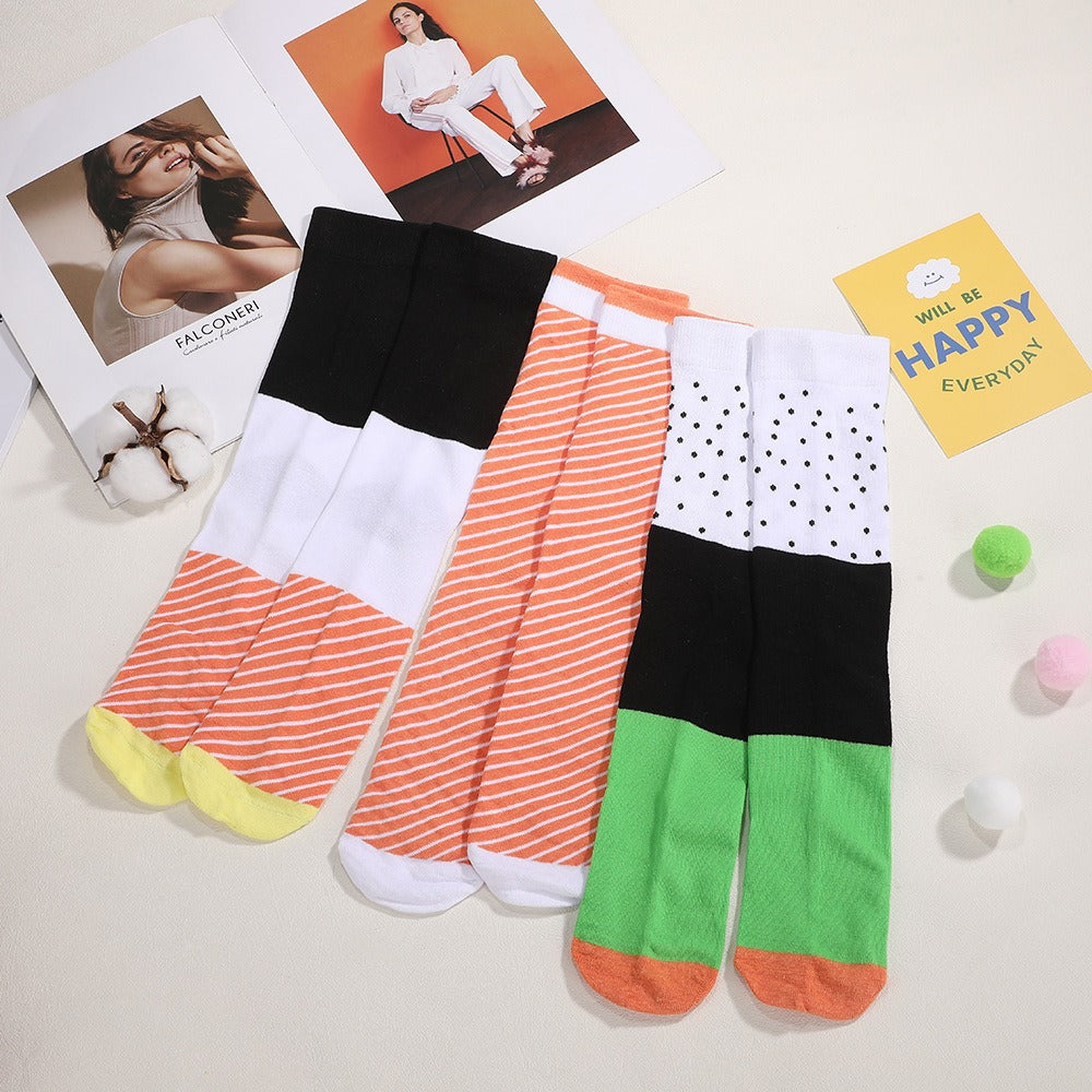 Creative Food Sushi Salmon Socks Women's Ins Tide Socks Skateboard Sports Socks Girls Stockings Stripes