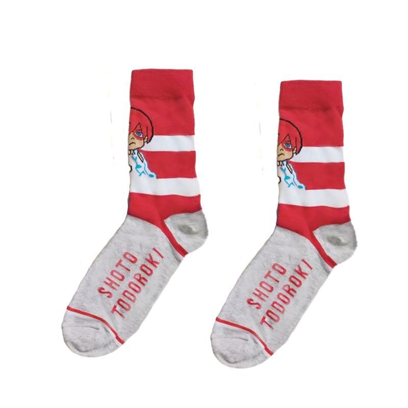 Men's Medium Tube Wholesale Four Seasons Animation Men's Socks Hero College Women Ins Cotton Casual Socks-5PRS