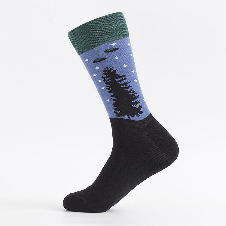 Men's Socks Large Size Stockings Large Cotton Socks Large Medium Tube Sports Socks-5prs