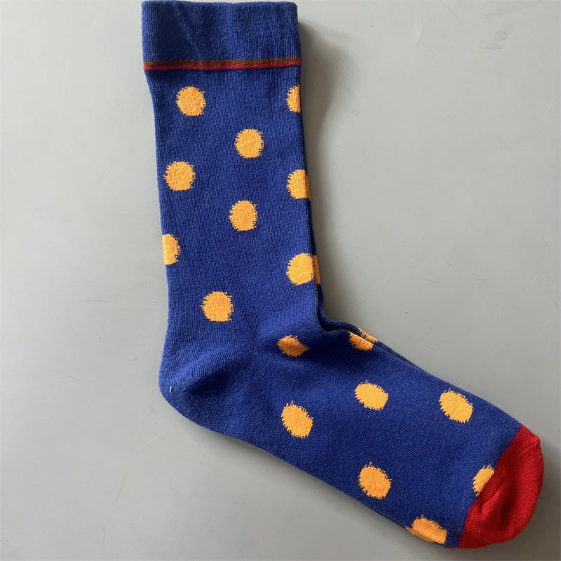 New Product Mid Calf Socks Women Oil Painting Socks Niche Fun Literary and Artistic Color Socks