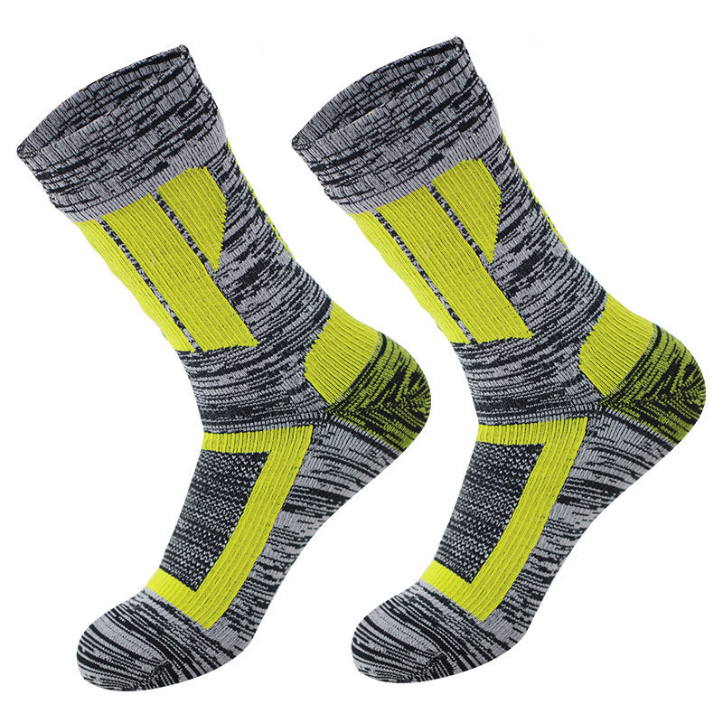 Waterproof Socks Medium Tube Ski Socks Cycling Camping Sports Wading Water Breathable Warm Outdoor Rain Socks for Men and Women