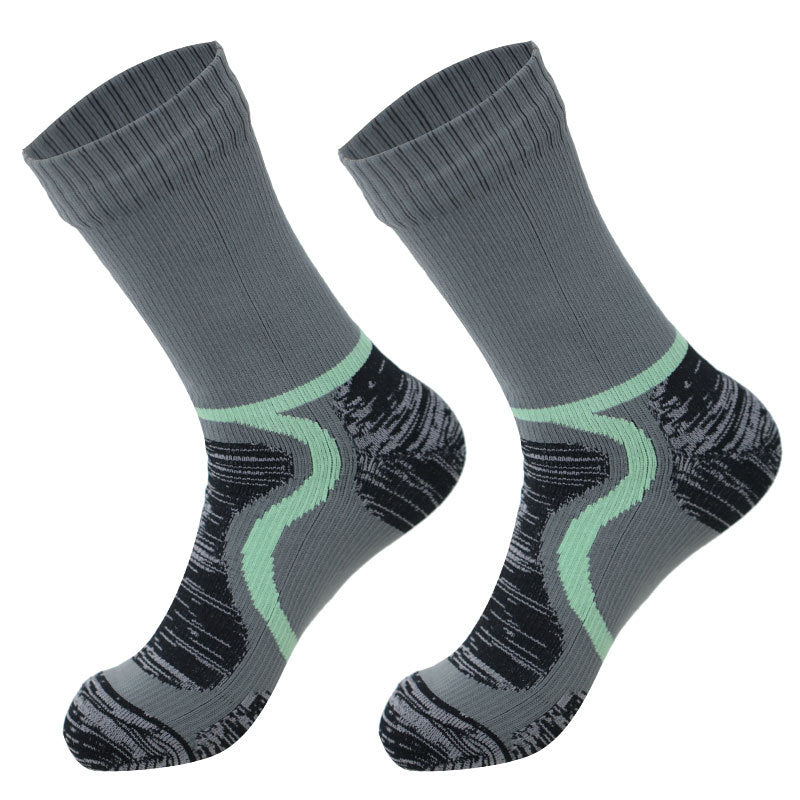 Waterproof Socks Medium Tube Ski Socks Cycling Camping Sports Wading Water Breathable Warm Outdoor Rain Socks for Men and Women