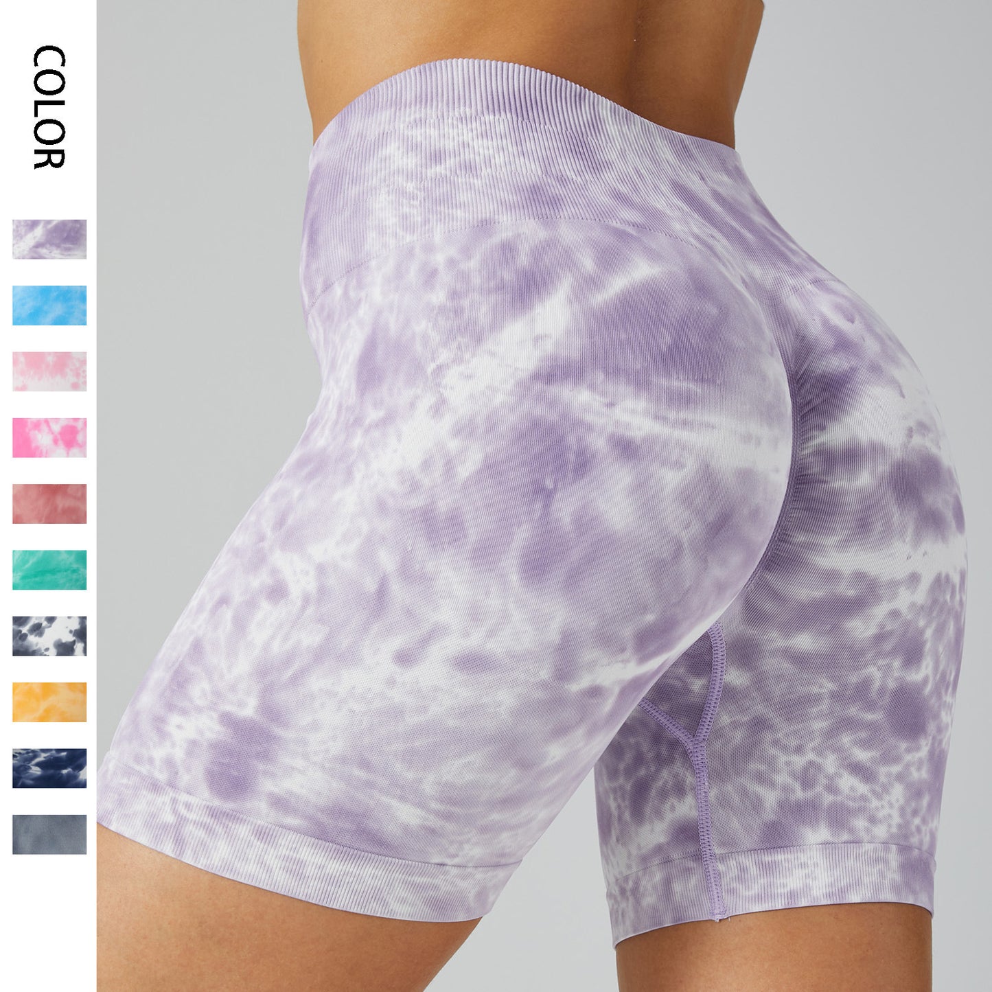 Statement Print Yoga Shorts｜High-Waist Hip Shaper Leggings｜Breathable Cool Max｜Workout & Daily Looks