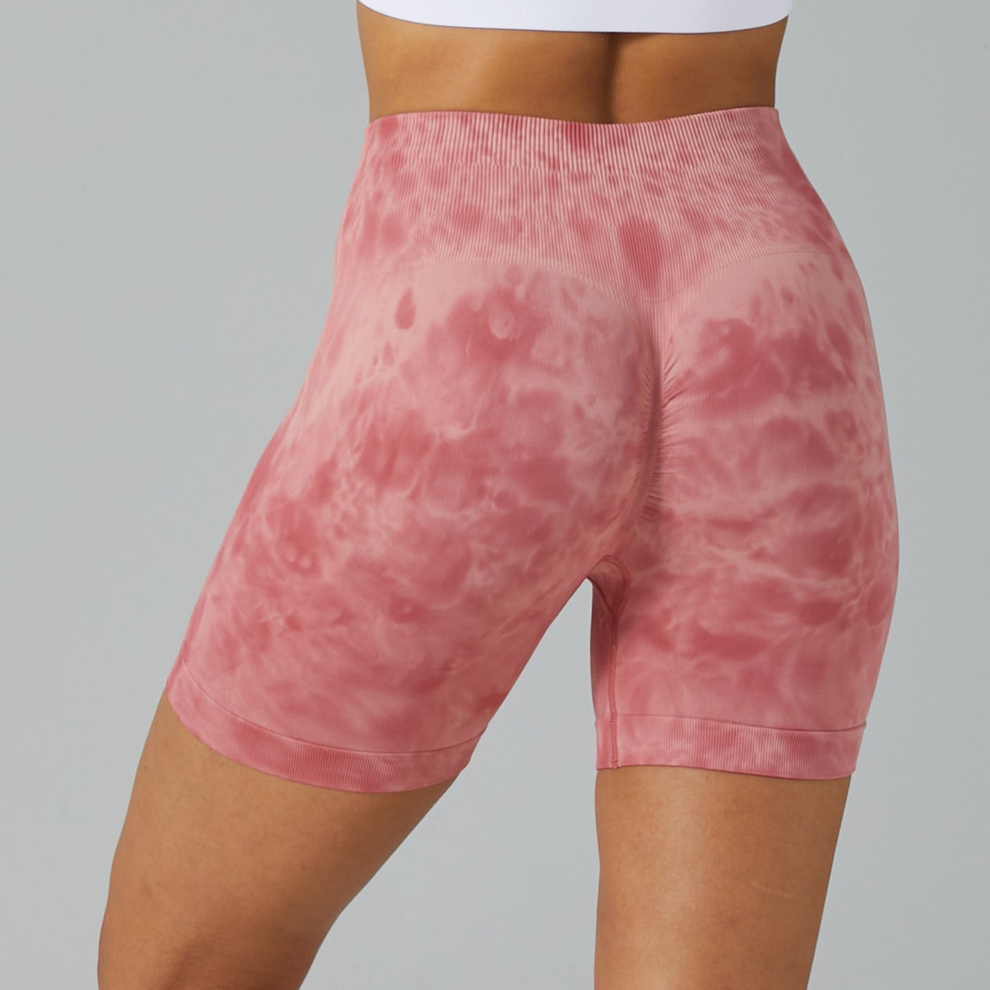 Statement Print Yoga Shorts｜High-Waist Hip Shaper Leggings｜Breathable Cool Max｜Workout & Daily Looks