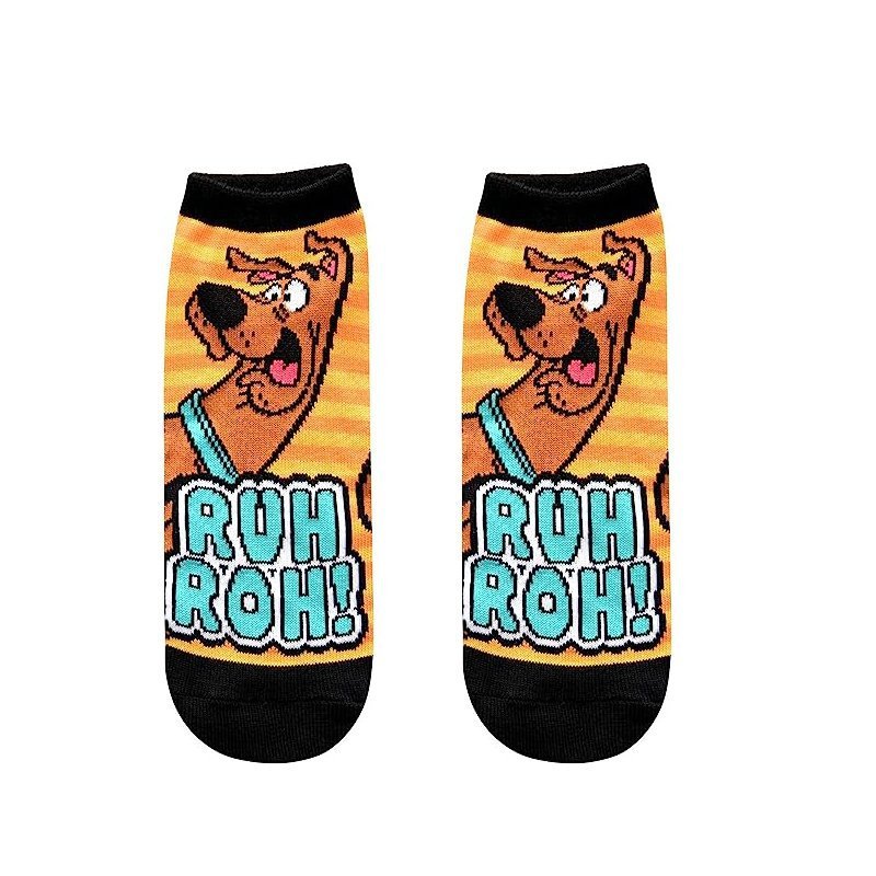 Men's Four Seasons Popular Scooby Doo Tide Socks Wholesale Socks Cartoon Cotton Women's Cotton Socks Boat Socks-5PRS