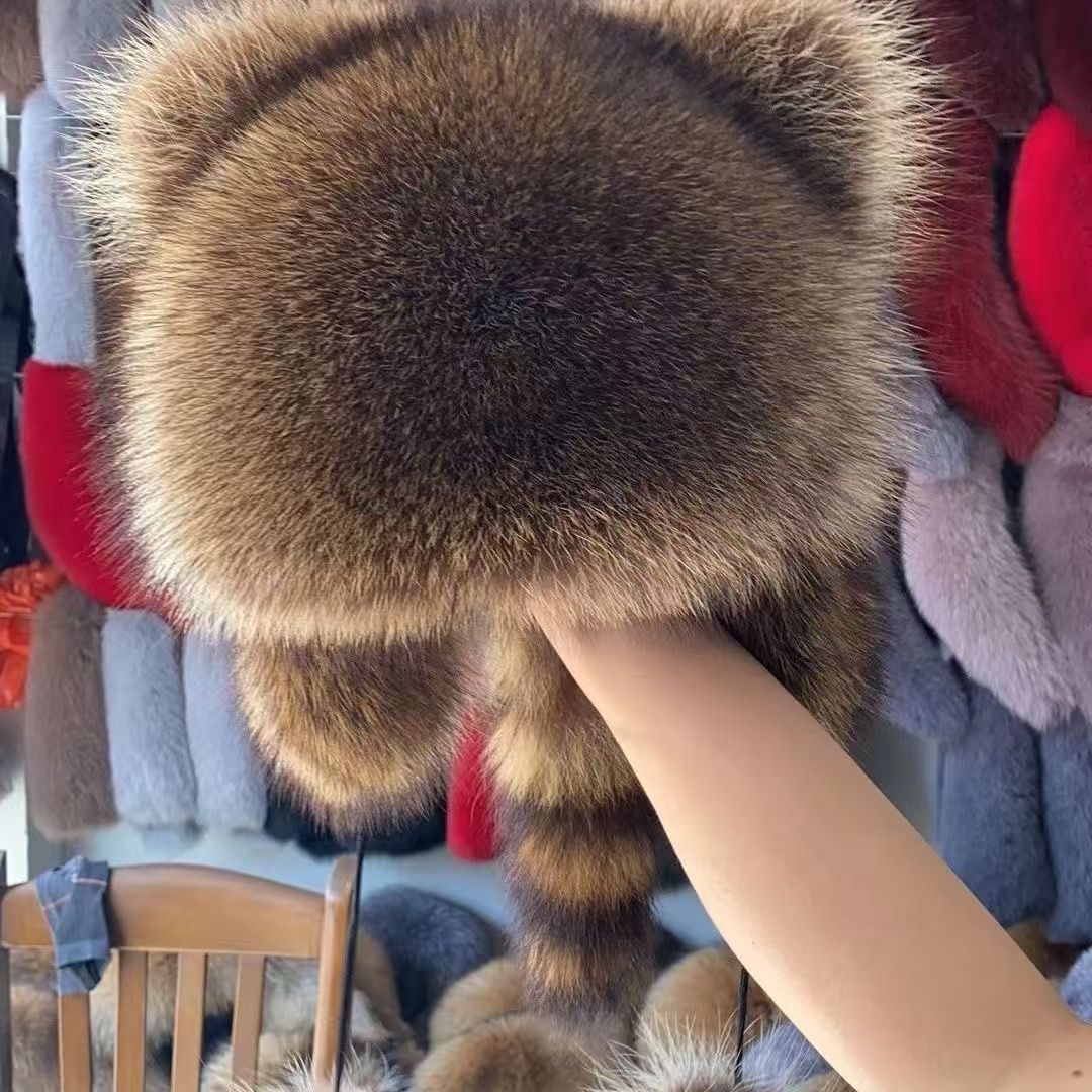 Hat Winter Raccoon Hat Ear Protector Hat Raccoon Children's Warm Parent-child Hat