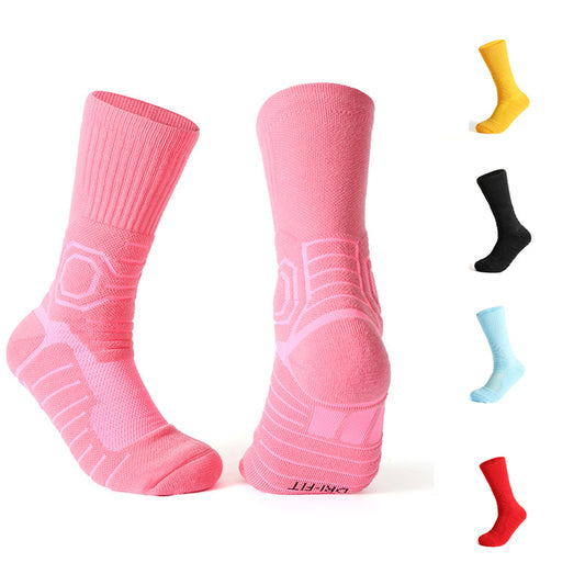 Professional Basketball Socks, Stockings AJ Trapeze Sports Socks, Men's Thickened High Tube Socks, Towel Sweat-absorbing, Non-slip and Breathable Elite Socks