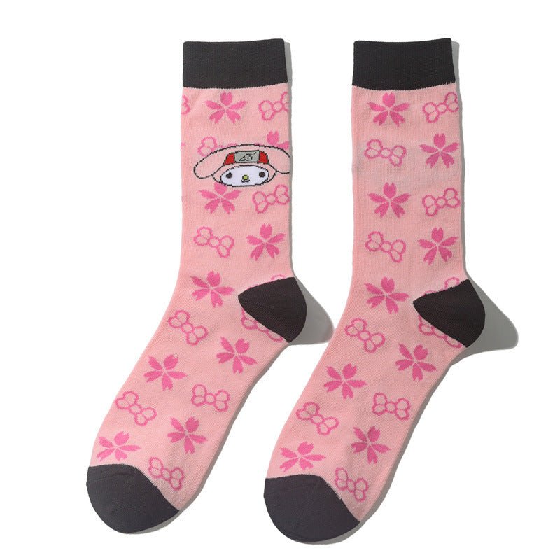 Female Cotton Day Cartoon Tube Socks Male Naruto Anime Socks Animation Tide Socks Manga Socks-5PRS
