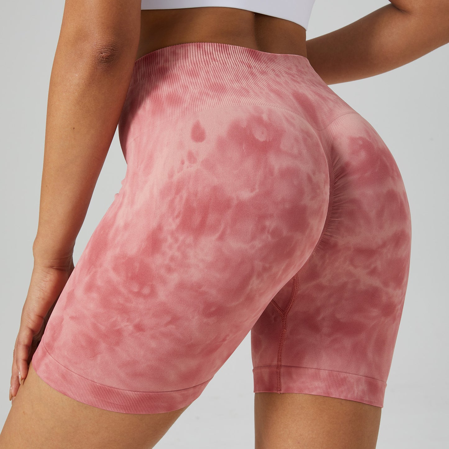 Statement Print Yoga Shorts｜High-Waist Hip Shaper Leggings｜Breathable Cool Max｜Workout & Daily Looks