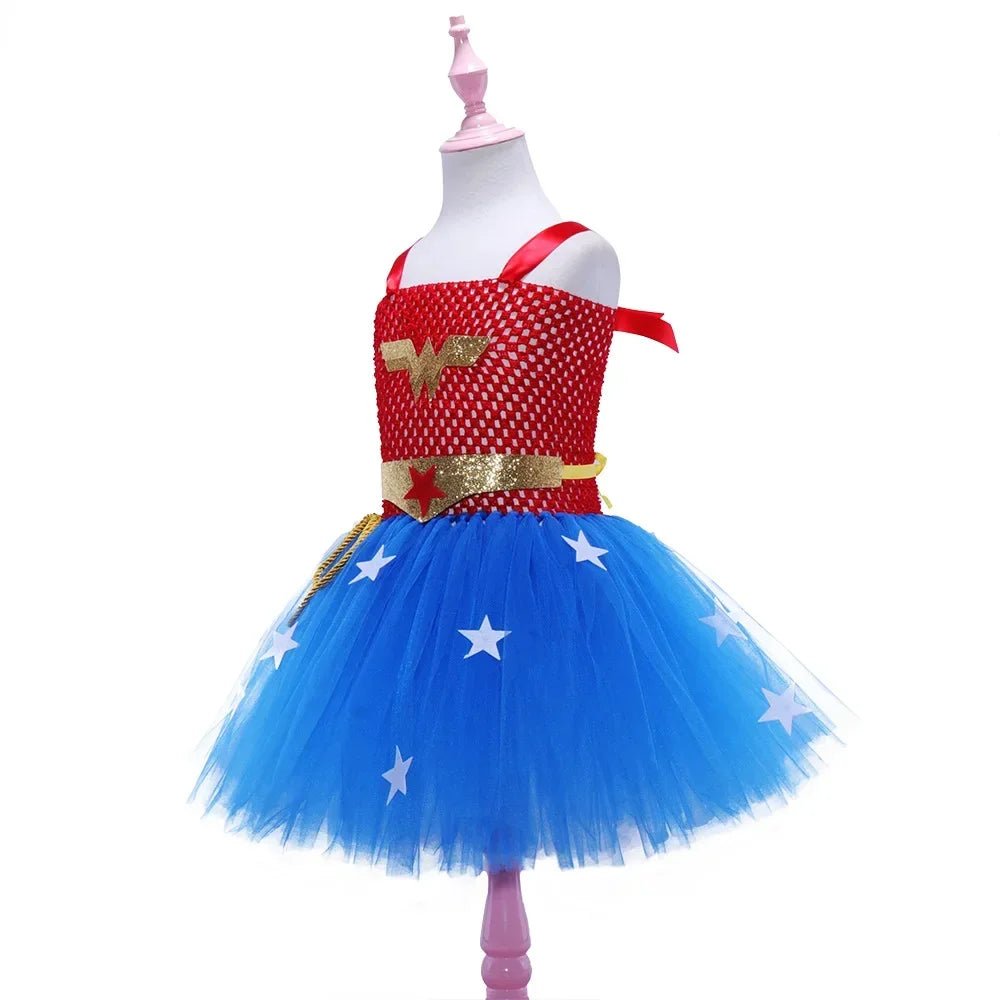 New girls' dress Halloween cosplay mesh skirt children's dance performance costume
