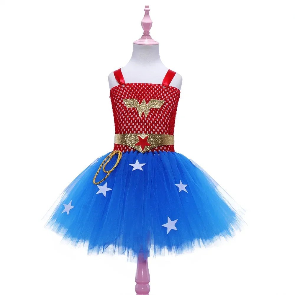 New girls' dress Halloween cosplay mesh skirt children's dance performance costume