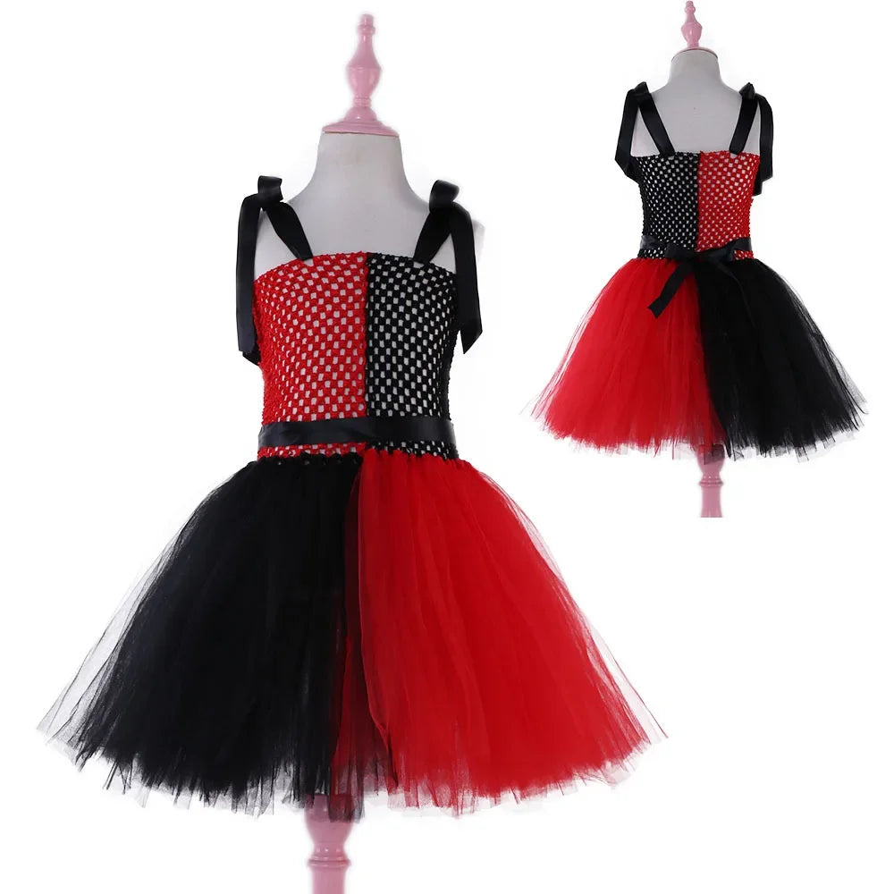 Halloween girls' dresses new clown women fluffy princess dresses tutu dresses Halloween children's costumes