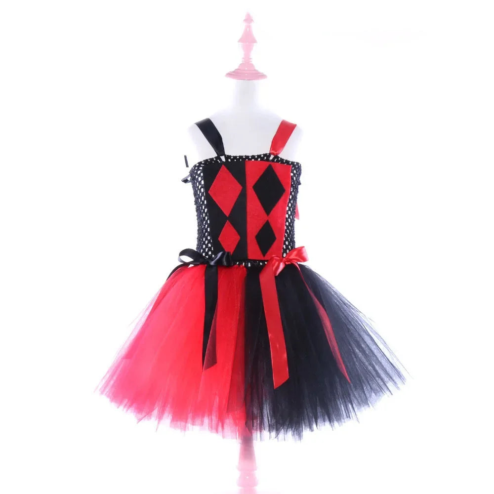 Halloween girls' dresses new clown women fluffy princess dresses tutu dresses Halloween children's costumes