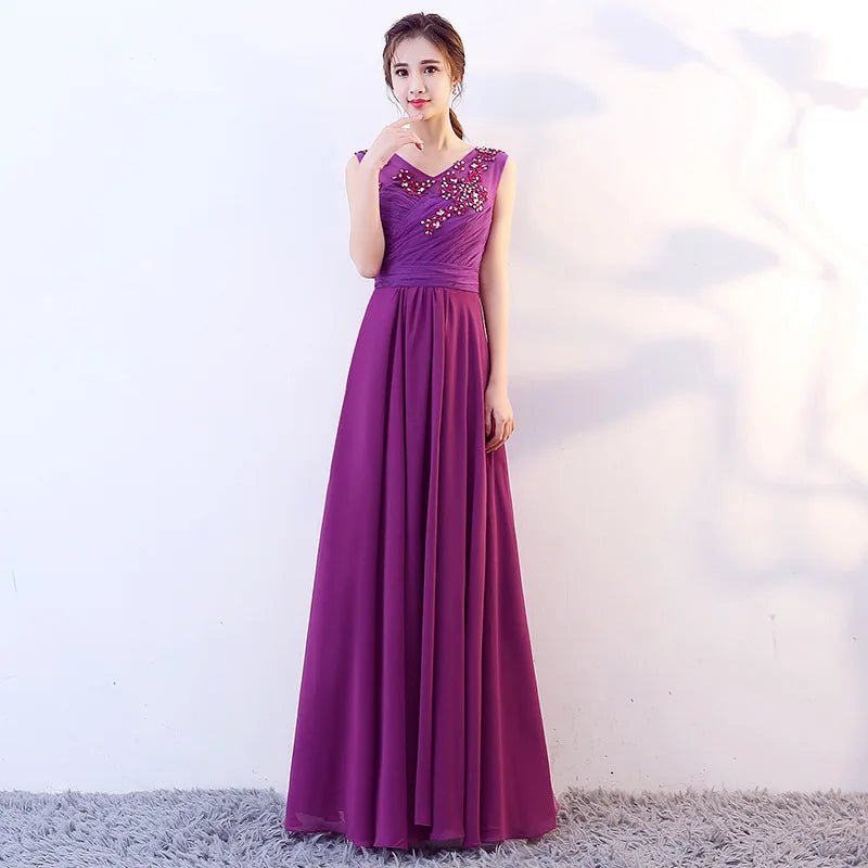 Evening Dress Women's New Long Temperament Banquet Slim and Elegant Annual Meeting Host Royal Blue Dress Summer