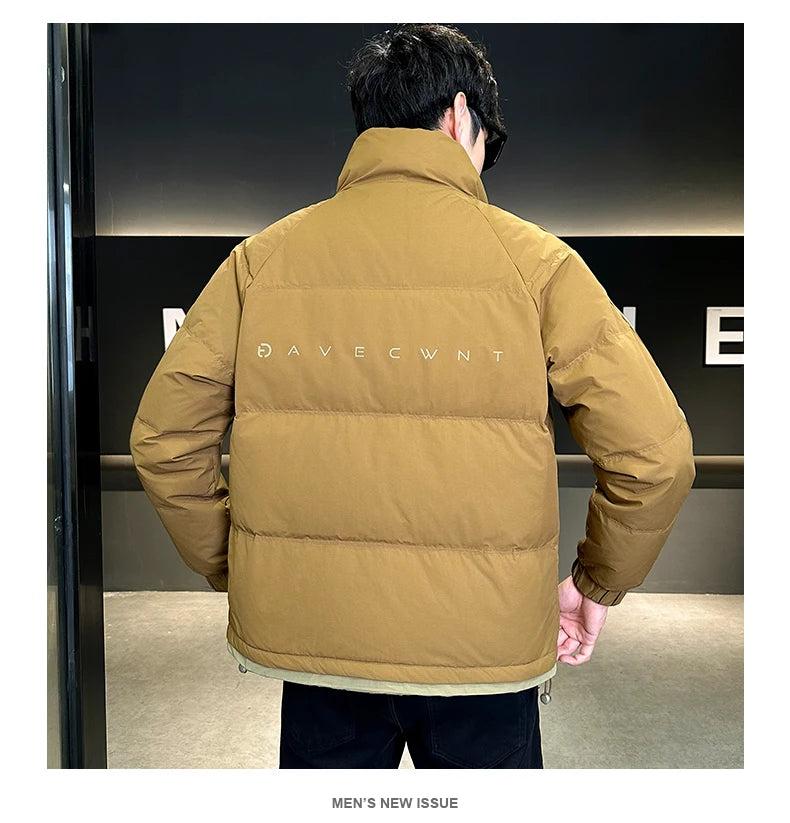 New Men's Down Jacket Winter Stand-up Collar Warm Duck Down Stand-up Collar Jacket Cold Jacket Men