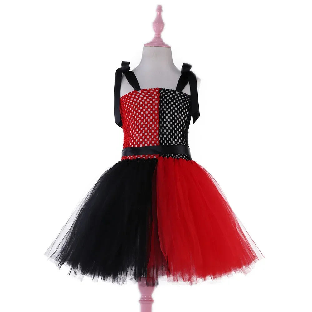 Halloween girls' dresses new clown women fluffy princess dresses tutu dresses Halloween children's costumes