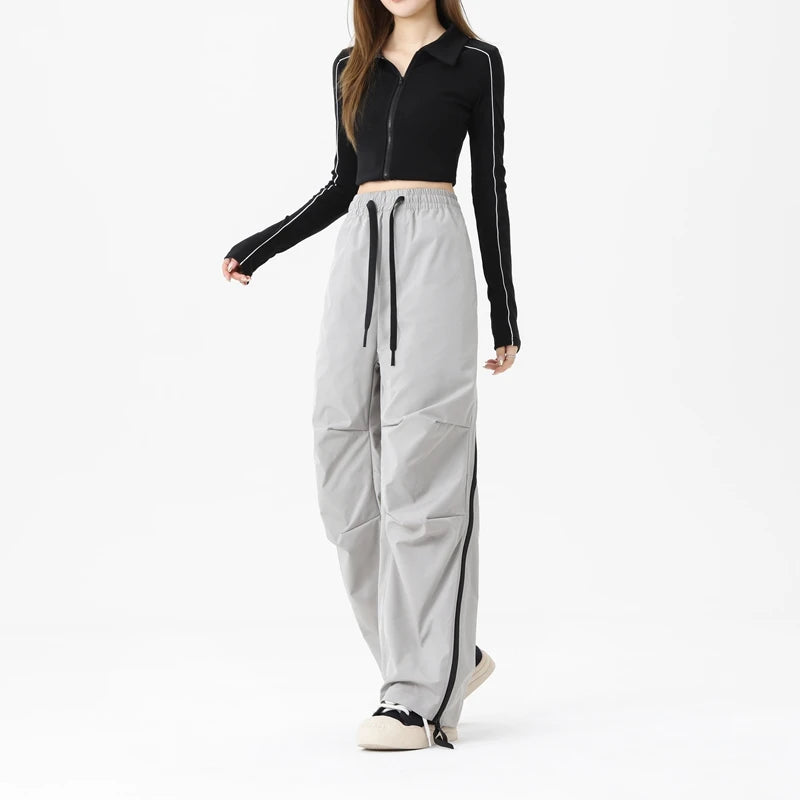 New Spring Paratrooper Pants Casual Pants Men and Women The Same Versatile Trendy Brand Loose