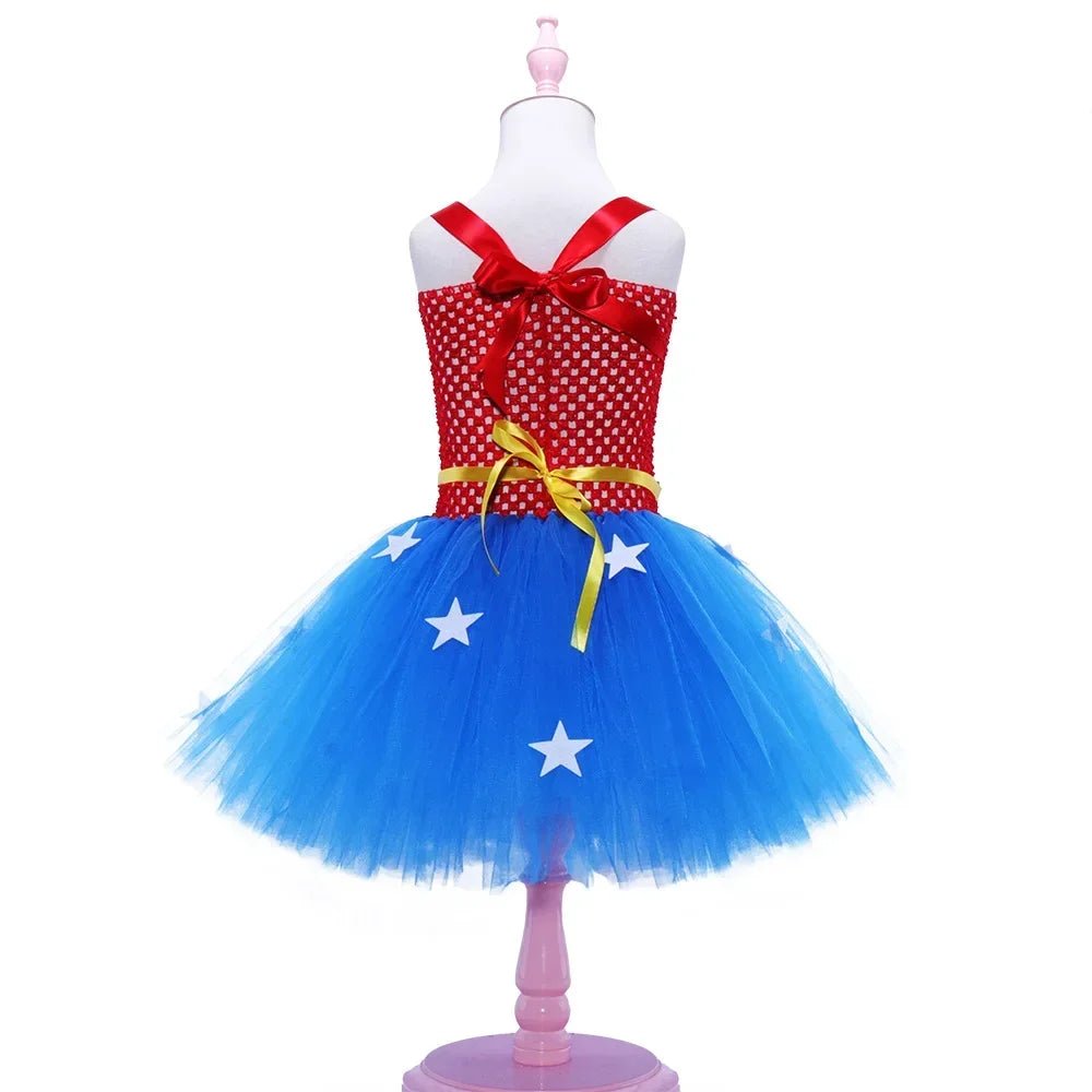 New girls' dress Halloween cosplay mesh skirt children's dance performance costume