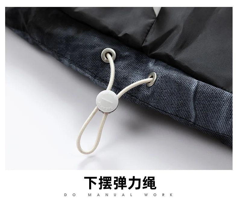 Winter New Large Size Down Vest Men's Hooded Tie-dye Camouflage Gradual Change 85 White Duck Down Plus Fat