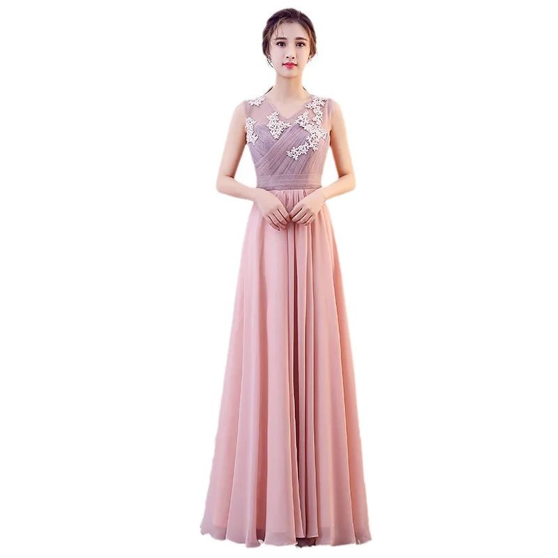 Evening Dress Women's New Long Temperament Banquet Slim and Elegant Annual Meeting Host Royal Blue Dress Summer