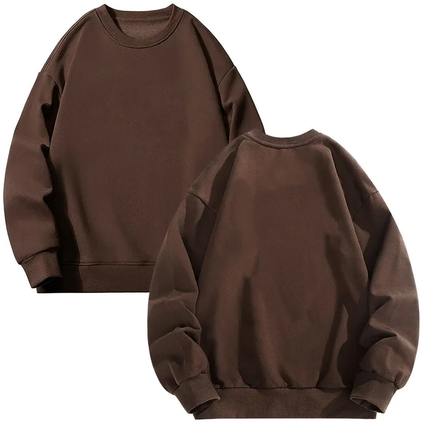 Popular women's clothing round neck pullover loose casual velvet oversized sweater