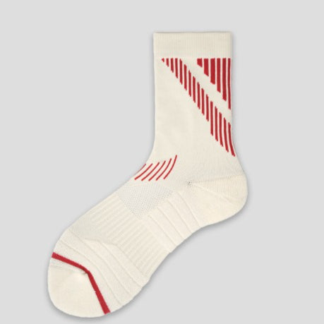 Sports Socks Men's Medium Tube Towel Bottom Sweat-absorbing and Breathable Women's Badminton Shock-absorbing and Non-slip Professional Combat Running Socks