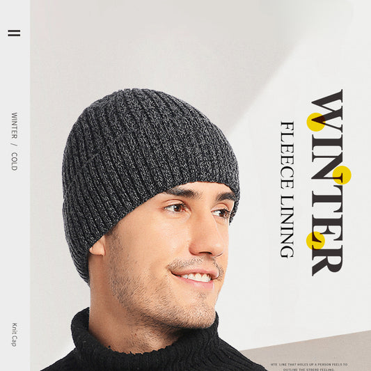 Winter Wool Hat Knitted Warm Plush Hat