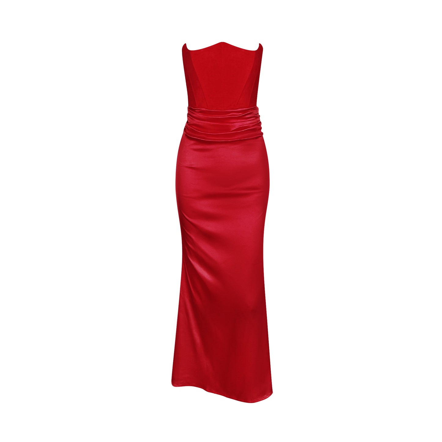 New Sexy Fishbone Strapless Slim Backless Long Dress Autumn Winter Velvet Dress Black Evening Gown