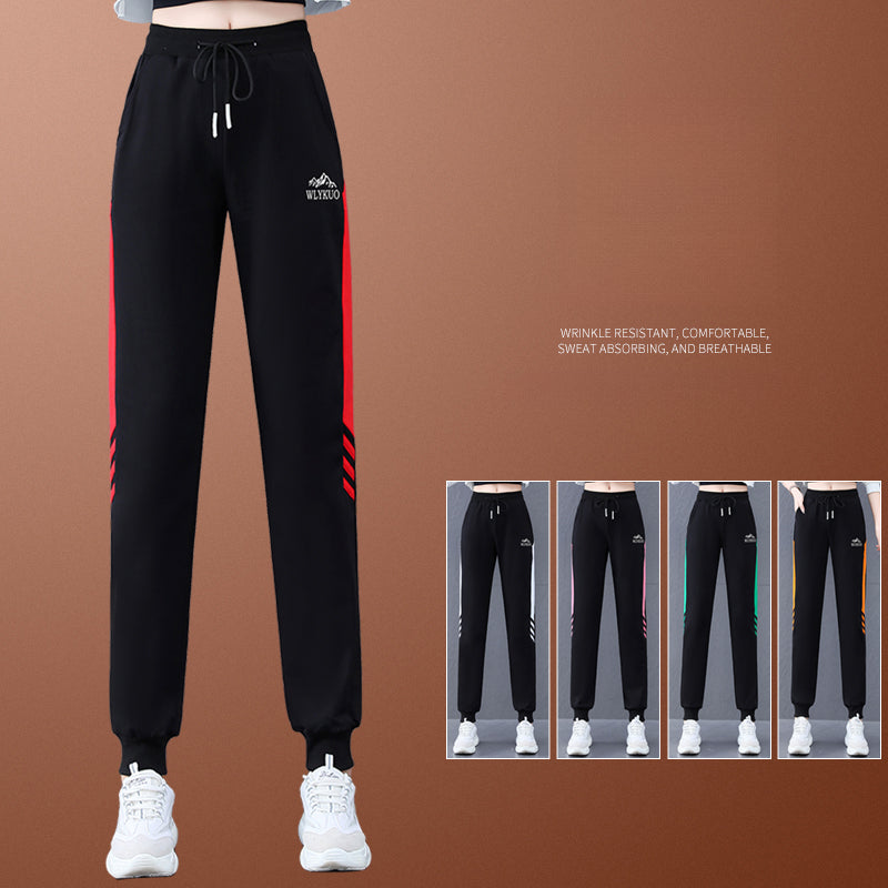 Popular Fashion Casual Pants + Fleece Pants Women's New Loose and Thin Casual High-waisted Harlan Sweatpants